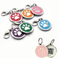 Étiquette de nom de chien personnalisée en acier inoxydable gravure au Laser Logo collier étiquettes de chien nom ID animal de compagnie étiquette de chien en os vierge pour gravure