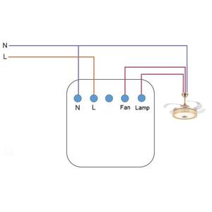 SMARSECUR WiFi Smart Fan Light <b>Switch</b> Tuya Smart Alexa Voice Control WiFi Fan <b>Lamp</b> <b>Switch</b> - Product Image 4