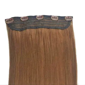 100%Human Hair Extensions Real Natural One Piece Clip in Hair Extension