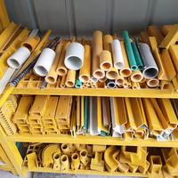 Perfiles Pultruidos de Plástico Reforzado con Fibra de Vidrio (FRP), Tubo Cuadrado GRP de Alta Resistencia, Vigas Estructurales H, Servicio de Corte de Ángulos Redondos