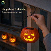 Lampe solaire citrouille de luxe pour Halloween, vente en gros directe usine, décoration de jardin haut de gamme B2C pour les fêtes saisonnières très demandées