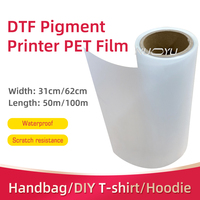 Hochwertiger Neuer Weißer Klebeetiketten-DTF-Transferfilm für Tintenstrahldrucker I3200/I1600/Xp600 Doppelseitig A3/A1 Größen 100m Länge UV