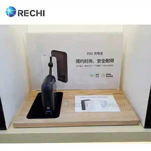 RECHI Custom Design & ผลิตCounter-Top Retail Merchandiser POSยืนแสดงสำหรับPower Bankอะคริลิคผู้ถือหน่วย