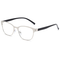 Gafas de Lectura Portátiles con Clip para el Cuello, Metálicas, con Protección Anti Luz Azul, Unisex, Cómodas, para Presbicia, con Montura Plegable