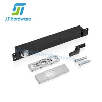 Charnière pivotante à décalage latéral EN3-4 en acier inoxydable, sans creuser, pour porte en verre encadrée, capacité 120 kg, ressort de sol hydraulique de type came