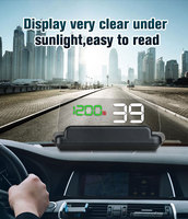 Projecteur de vitesse GPS HUD OBD2 monté sur véhicule QSF avec écran LCD, kit de modification de voiture portable (Modèle T900)