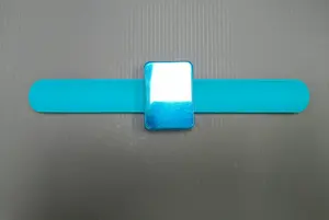 Pemegang Jepit Rambut Silica Gel Braid Band Persegi Magnetic Wristband Gelang Silikon