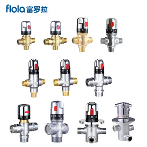 All-Copper 4/6/1 Inch Thermostatic Mixing Valve <b>Small</b> Kitchen Water <b>Heater</b> Temperature Control Valve Solar Water <b>Heater</b> Pipeline - Product Image 5