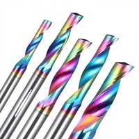 Fraise en spirale à une dent en carbure pour CNC, fraise à queue simple pour aluminium et bois, 3mm 4mm 6mm OEM/ODM