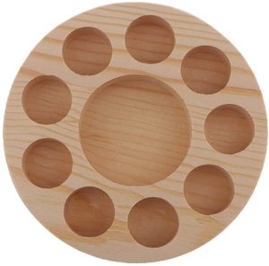 Expositor de madera para botellas de aceite esencial, 2 paquetes, organizador de almacenamiento de madera, contenedor de aceite de oliva, soporte para organizar - Product Image 1