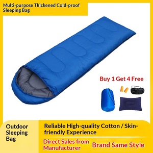 Sac de couchage enveloppant pour adulte, pour camping et randonnée en extérieur, rembourré en coton, isolé, résistant à la tension, confortable pour le printemps/l'automne, idéal pour la sieste. - Product Image 3