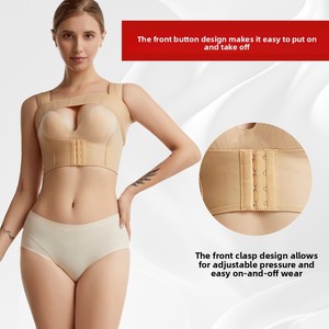 Sujetador de soporte pectoral postquirúrgico con relleno para prótesis, para recuperación y modelado, con efecto push-up y recolección lateral - Product Image 4