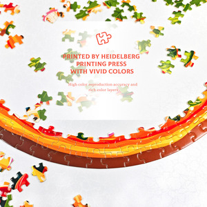 Rompecabezas <span class=keywords><strong>de</strong></span> Pizza Personalizado <span class=keywords><strong>de</strong></span> 500 Piezas, Cartulina Blanca, Acabado Brillante, Grosor Personalizable, Corte <span class=keywords><strong>de</strong></span> Precisión, Ecológico y Certificado - Product Image 4