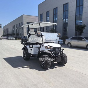 Voiturette de golf électrique 72V au lithium, buggy tout-terrain avec toit et pare-brise pour les communautés de plage - Product Image 3
