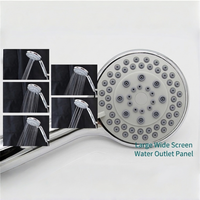 Pommeau de douche réglable pour salle de bain, pommeau de douche portatif à 5 modes, économiseur d'eau, accessoires de salle de bain, pommeau de douche haute pression
