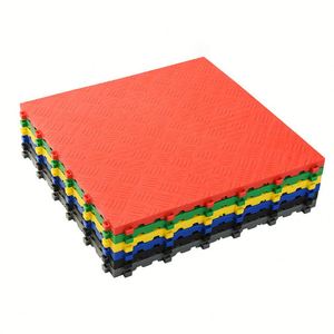 Dalles modulaires en polypropylène PP, antidérapantes et emboîtables, pour garage et lavage automobile – Vente en gros usine - Product Image 1