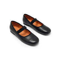 Chaussures plates Mary Jane pour femmes, dessus en peau de mouton, semelle en caoutchouc, légères et confortables, vente en gros