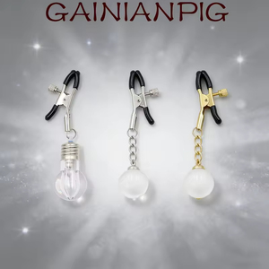 Juego de Pinzas para Pezones Ajustables de Lujo con Campanas y Bolas de Cristal para Parejas, Juego BDSM, Entrenamiento Sensual de Senos, Juguete para Adultos - Product Image 3