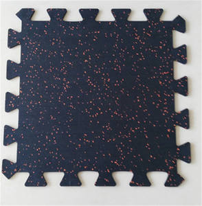 인터로킹 체육관 고무 바닥 롤 스포츠 고무 매트 프리미엄 고무 바닥 타일 - Product Image 1