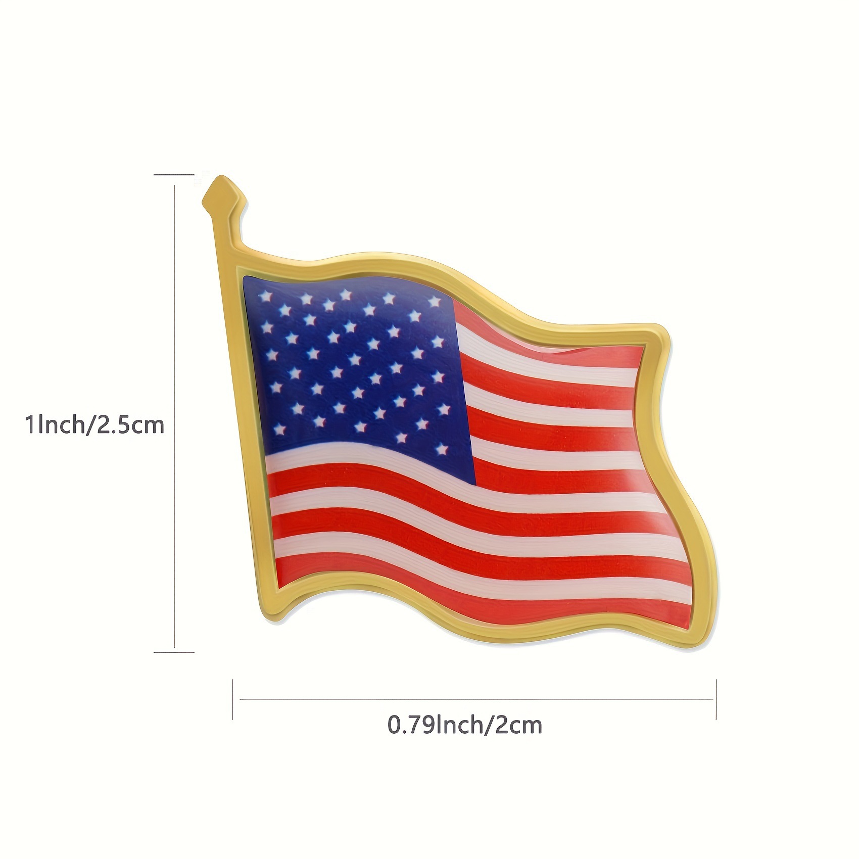 American Flag Brooch