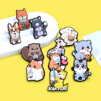 Épingles en PVC pour vêtements, motif animaux de compagnie mignons, design personnalisé, vente en gros 2025, style tendance, 2,5-3,5 cm