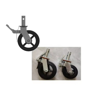 Rodízio Ajustável de 200mm para Andaime Baker, Rodas de Andaime Elétricas/Pneumáticas de 6 e 8 Polegadas com Trava - Product Image 4
