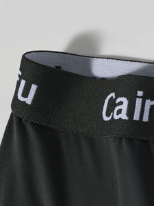 男性用セクシーなミッドライズブリーフボクサートレンディなミルクシルク大人用エコフレンドリースパンデックス/ポリエステルロゴウエストニット生地ボクサー下着 - Product Image 4