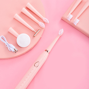 2020 nuevo adulto <span class=keywords><strong>cepillo</strong></span> de dientes eléctrico de vibración sónica 6 modos impermeable para hombres y mujeres - Product Image 4