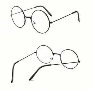 Lunettes anti-lumière bleue rondes vintage à monture métallique, verres transparents, pour adultes – Nouveauté 2025, Vente Flash - Product Image 5