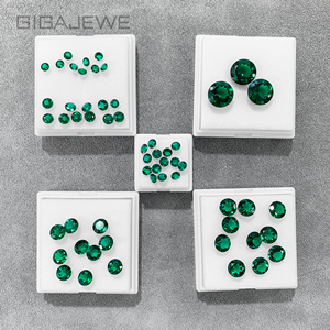 Изумруды GIGAJEWE Vivid Green, выращенные в лаборатории, свободные камни, круглые, овальные, грушевидные, оптом, синтетические драгоценные камни для изготовления ювелирных изделий - Product Image 1