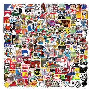 200 Pcs/bag Mixed Characters Europe and America Fashion Brand Stickers for Laptop Luggage Water Bottle DIY Stickers