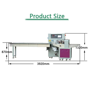 Thực phẩm đóng gói ngang máy dòng chảy wrapper Máy tốc độ cao đóng gói - Product Image 2