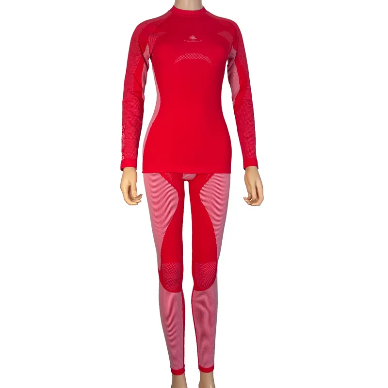 Professional Women's Outdoor Climb Ski Warm Breathable Cozy Thermal Underwear Set Long Sleeve