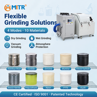Broyeur à billes planétaires à refroidissement par air MITR, machine de broyage cryogénique de laboratoire pour la préparation d'échantillons de poudre sensible à la chaleur
