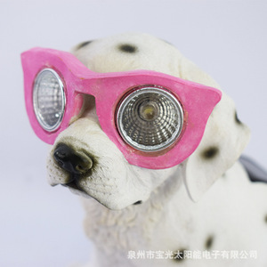 Solar <b>Dog</b> Garden <b>Lights</b> Resin Outdoor Decor LED Waterproof Solar Powered Free Standing Spot <b>Dog</b> Statues - Product Image 5