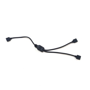 كابل تقسيم ARGB ثلاثي الأسلاك على شكل Y من 1 إلى <span class=keywords><strong>2</strong></span>، مقسم RGB قابل للتحكم بطول 30 سم لإضاءة الكمبيوتر - Product Image 3