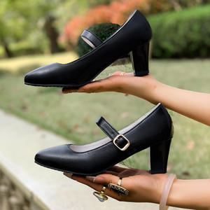 Primavera ed estate nuove scarpe <span class=keywords><strong>da</strong></span> lavoro <span class=keywords><strong>con</strong></span> <span class=keywords><strong>tacco</strong></span> alto <span class=keywords><strong>e</strong></span> <span class=keywords><strong>tacco</strong></span> alto comode <span class=keywords><strong>con</strong></span> una cinghia poco profonda <span class=keywords><strong>con</strong></span> apertura a punta rotonda <span class=keywords><strong>da</strong></span> <span class=keywords><strong>donna</strong></span> - Product Image 4