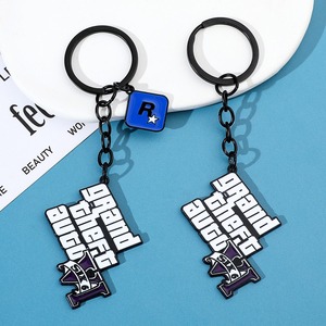 Porte-clés en alliage de zinc style dessin animé avec logo personnalisé, écologique, pour pendentif de voiture et accessoires de jeu - Product Image 3