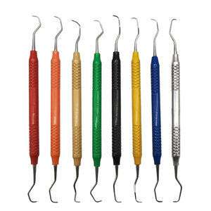 Curette et détartreur dentaire en acier coloré Leiding pour gingives et parodontium, cuillère excavatrice dentaire - Product Image 1