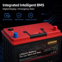 Batterie de démarrage automobile LiFePO4 OEM D23/Q85-RL 12V 100Ah 1280Wh 1200CCA avec affichage numérique pour véhicules Start-Stop – Direct Usine