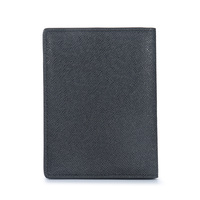 Couverture de passeport porte-passeport en cuir PU avec protection d'embouts en métal pour les détenteurs de billets d'avion de voyage peuvent Logo personnalisé