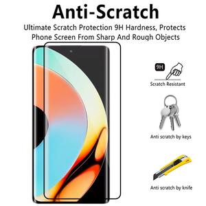 Protecteur d'écran incurvé 3D en verre pour <span class=keywords><strong>Realme</strong></span> 10 Pro +, Film 9H en verre trempé - Product Image 5