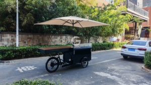 Tricycle mobile pour la vente de crème glacée Etodevice, chariot personnalisé à trois roues pour les événements en plein air - Product Image 3