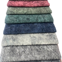 Nouveau design, tissu en velours chenille jacquard gaufré multicolores 100% polyester pour ameublement et textile de maison
