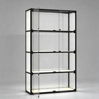 Werbeartikel Staubdichte Glas-Vitrine Ausstellungsschrank LED-Streifenbeleuchtung Abschließbare Tür Umweltfreundlich Wasserdicht für Einzelhandelsgeschäfte