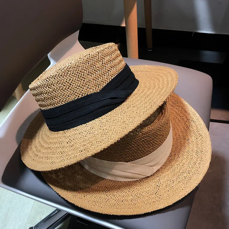 Chapeaux de paille pour femmes, 2020, chapeau de plage de haute qualité, à la mode, vente en gros