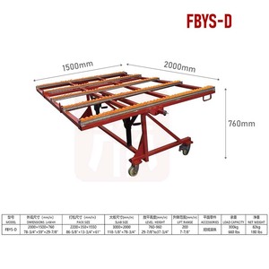 Carretilla de Transporte para Mesa de Fabricación Inclinable de Acero Resistente para Granito, Piedra y Mármol, con Características Ajustables, 2000 mm de Longitud para Manipulación de Losas - Product Image 4