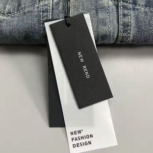 Kunden spezifische umwelt freundliche Logo-Hänge etiketten für Kleidung <span class=keywords><strong>Jeans</strong></span> Taschen & Schuhe Gedruckt auf Spezial papier - Product Image 2