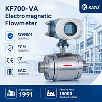 Débitmètre électromagnétique KIO KF700-VA DN10 à DN100, type de filetage NPT/BSP/PT, RS485 HART, corps en acier inoxydable 304/316L