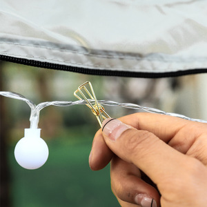 Hike Mount Mini Pigtail Clip Gold Rose Gold Iron Outdoor Tent Securing Clip For Windproof Rope Camping Decor Series - Product Image 2